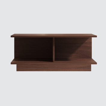 Agora Chic Center Table in Columbian Walnut Light