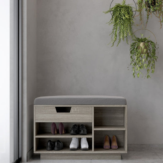 Stride Nestle Shoe Rack in Sonomo Oak Light Finish